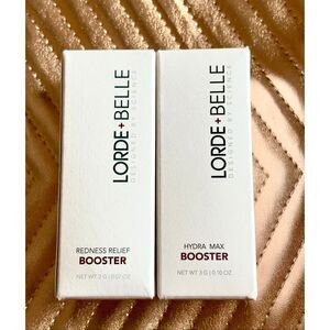 LORDE + BELLE - NWTIB Set of 2 Serum Boosters: Redness Relief AND Hydra Max